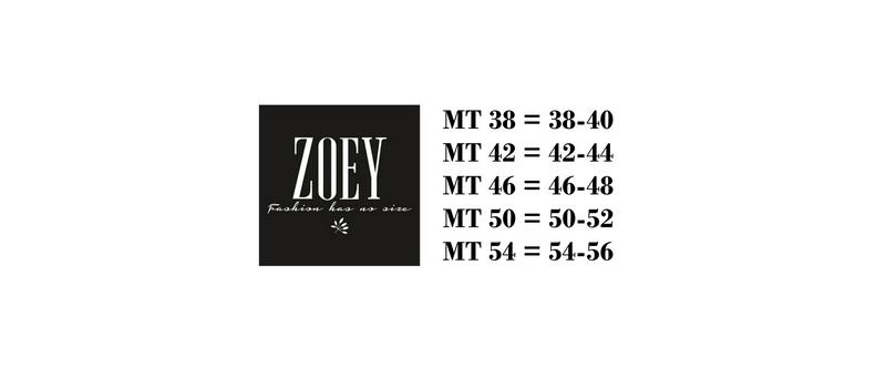 Zoey size Guide