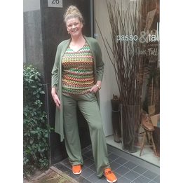 Overview second image: Only-M Pantalon elastiek traveltricot