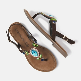 Overview second image: Lazamani Sandalen Strass Stones