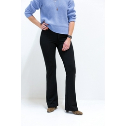Overview image: Madame Liz Flared pant zwart