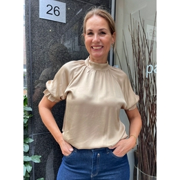 Overview second image: 20TO Blouse short sleeve satin