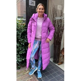 Overview second image: Madame Liz Legging paarse viscose print