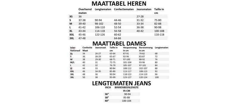 Mavi size Guide