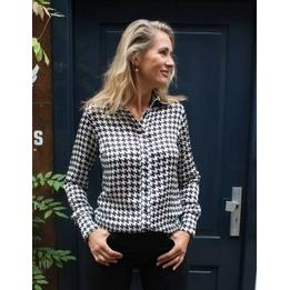 Overview image: Only-M Blouse grote kraag ruit